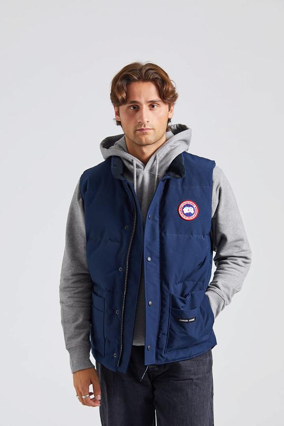 Freestyle Crew Vest Atlantic Navy Canada Goose Herre Retro